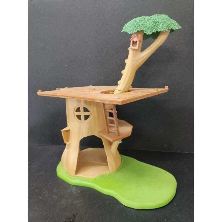 Sylvanian Families Li'l Woodzeez Calico Critters Family Treehouse Base ...