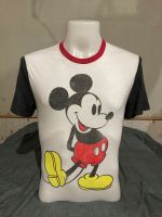 เสื้อวินเทจ เสื้อ Mickey mouse เสื้อสะสม ผ้า 60/40 มือสองของแท้ Size M อก 19.5 ยาว 28 มีรอยเลอะ น่าจะซักออก