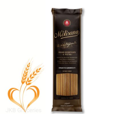 La Molisana Whole Wheat Spaghetto Quadrato N.1, 500 Grams ลาโมลิซาน่า สปาเก็ตตี้โฮลวีท เบอร์ 1 (500 กรัม)