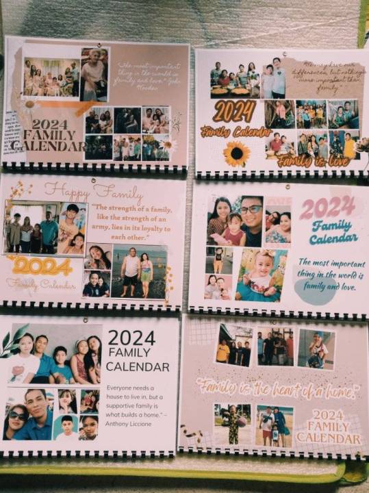 Personalized Family Calendar 2024 Lazada PH