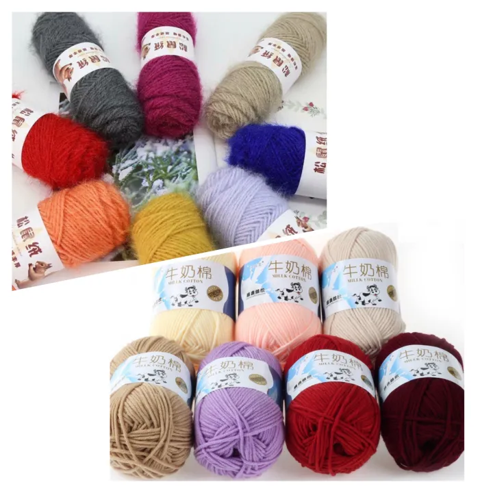 Milk Cotton Yarn / Squirrel Cashmere Yarn | Lazada PH