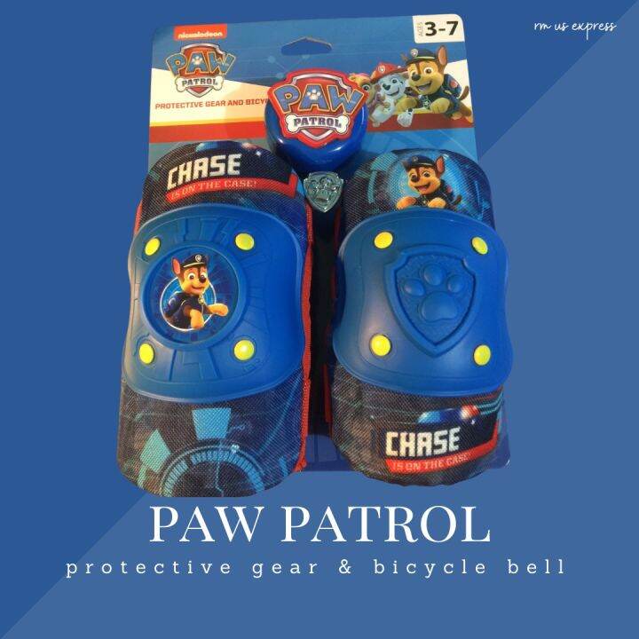 Paw Patrol protective gear and bicycle bell Lazada PH