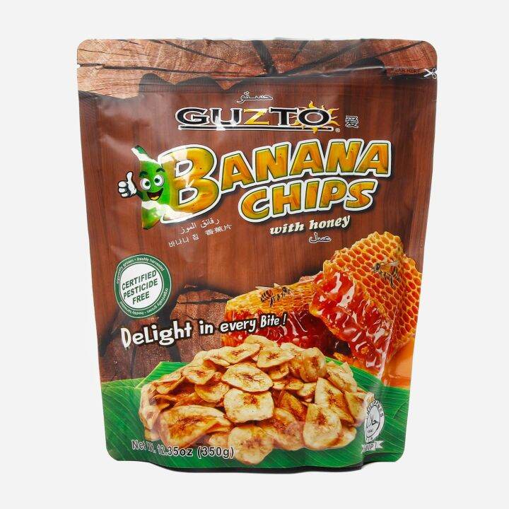 GUZTO Banana Chips with Honey 350g Lazada.co.th