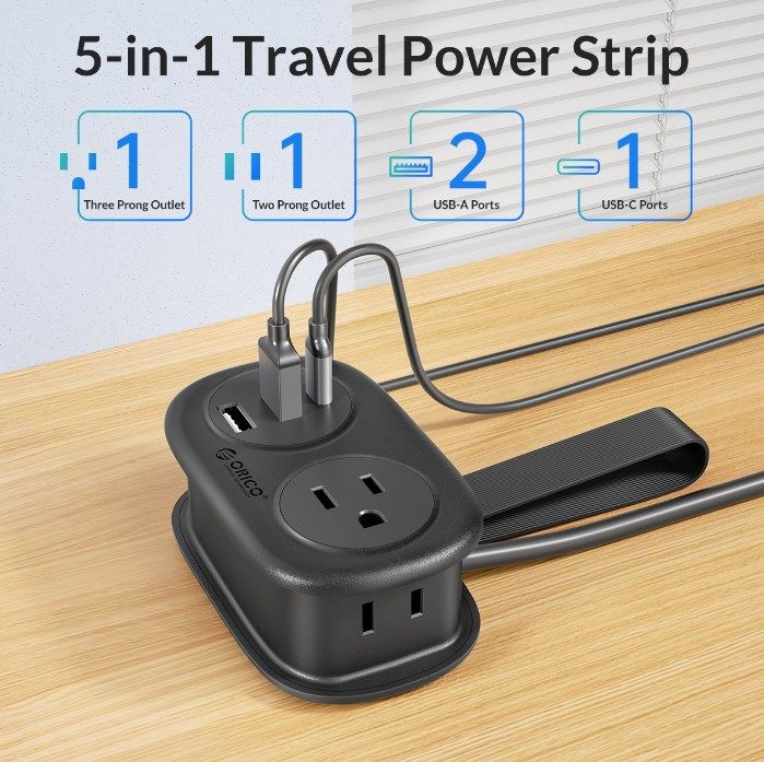ORICO Power Strip AC Outlets Multitap Socket Extension Cord Electrical