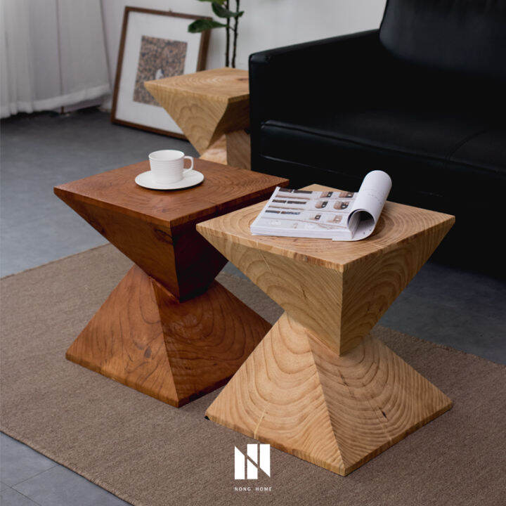 Modern Minimalist Solid Wood Side Table Nordic Small Apartment Living