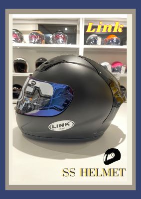 หมวกกันน็อค Link Helmet หมวกกันน็อคเต็มใบทนทานต่อแรงกระแทก รูปทรงโฉบเฉี่ยวดูสปอร์ต ลวดลายสวยเท่