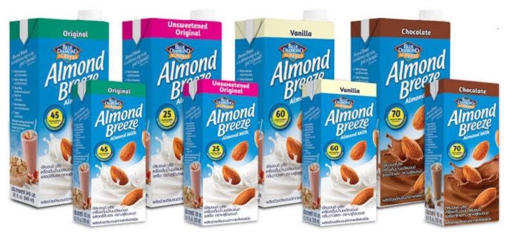 Almond  นมอัลมอนด์บีช เครื่องดื่มน้ำนมอัลมอนด์ 180 กรัม*12 กล่อง