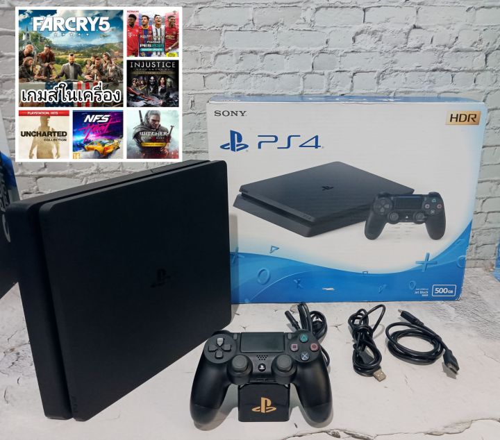 ps4-slim-cuh-2106a-500gb-มือสอง-มีเกมส์ในเครื่อง