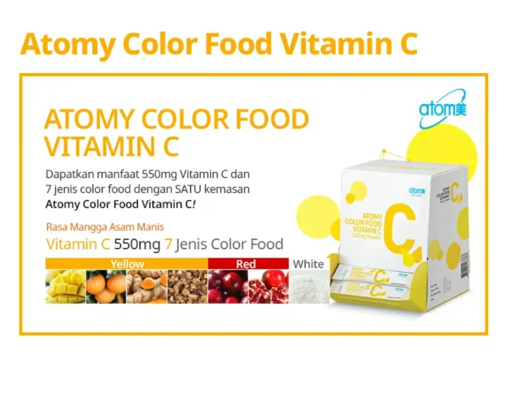 ATOMY VITAMIN C COLOR FOOD 90 sachet Lazada Indonesia