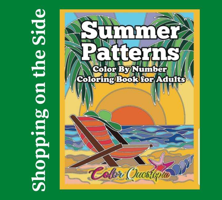 Color Questopia Summer Patterns Color By Number Adult Coloring Book