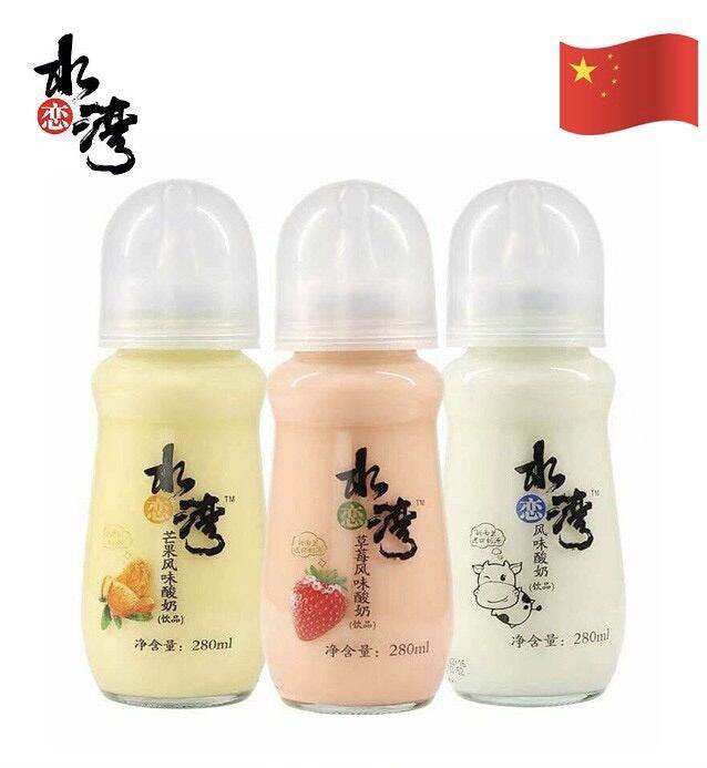 HALAL ShuiLianWan Milk Bottle Yogurt Drink Original/Mango/Strawberry