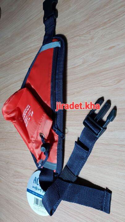กระเป๋าคาดเอว-active-walking-pouch-สำหรับวิ่งพร้อมใส่ขวดน้ำ-สินค้าคัดจากโกดังญี่ปุ่น-ขนาดกระเป๋า-28-16-5-cm-สินค้าใหม่