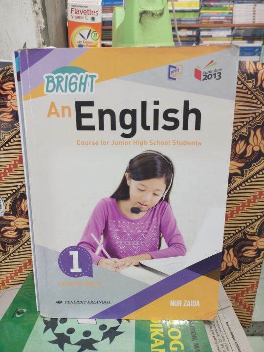 Buku Bahasa Inggris Bright An English Kelas 7 SMP Erlangga | Lazada ...