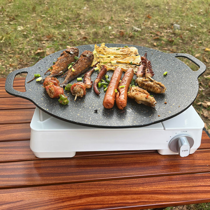 2023 Korean Barbecue Pan Maifan Stone Baking Pan 33CM/30CM Plate Non-Stick Frying  Pan Outdoor Card Oven Aluminum Plate BBQ Smokeless Grill Pan Suitable All  Stove