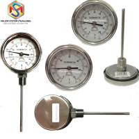 Thermometer วัดอุณหภูมิ ยี่ห้อ SAFE GAUGE เกจวัดอุณหภูมิ-เทอร์โมมิเตอร์ 0 ~ 120 องศาเซลเซียส, 0 ~ 100 องศาเซลเซียส, 0~200 องศาเซลเซียส เทมวัดอุณหภูมิ เทมเกจTemperature gauge