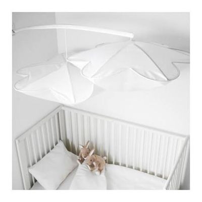 IKEA Himmelsk มุ้งคลุมเตียงเด็ก สีขาว ของตกแต่งเหนือเตียงเด็ก(สกรูแยกจำหน่าย) ของแท้/ใหม่ อ่านก่อนสั่งค่ะ