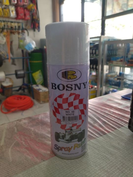 bosny spray paint white no.40 | Lazada PH