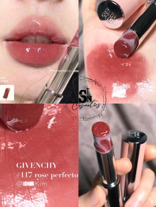 Son dưỡng có màu GVC Givenchy Rose Perfecto Lip Balm 117 Chilling Brown |  