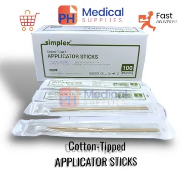 Simplex Cotton Applicator sterile Small tip/head 200 pcs (2 pcs X