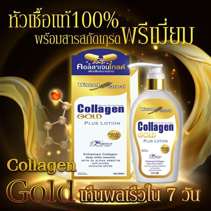 โลชั่นคอลลาเจนโกลด์-collagen-gold-plus-lotion-spf-60-500ml