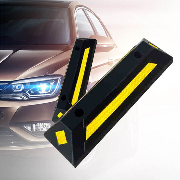 Rubber Car Stop Parking Lot Floor Stop Parking Space Limit Pile Wheel