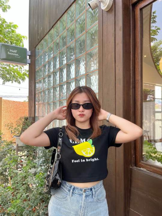 เสื้อครอป เบบี้ครอป Baby Crop ผ้าคอตตอน 100% #crop #babycrop #เสื้อครอป #เบบี้ครอป