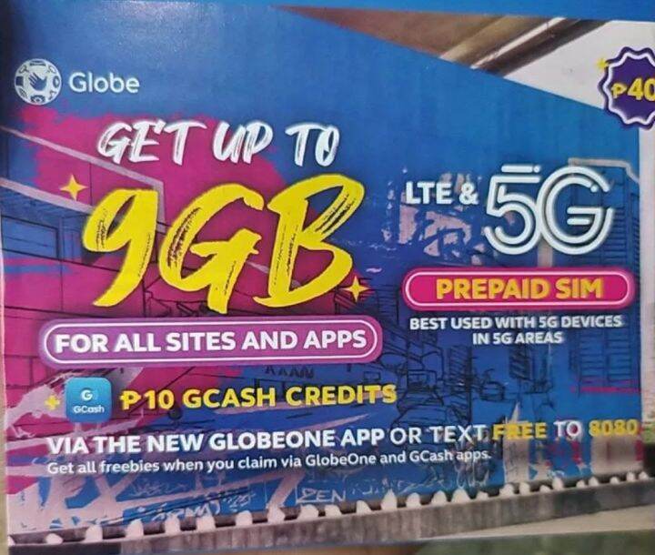 LTE & 5G Globe Vanity Sim Lazada PH