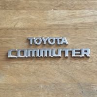 โลโก้ TOYOTA COMMUTER ตัวหนังสือติดฝาท้าย จำนวน 2 ชิ้น