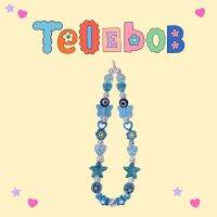 Telebob - mineral?✨ สายคล้อง,ที่ห้อยมือถือ พร้อมส่ง ลายดอกไม้น่ารัก หลากสี สไตล์เกาหลี ถูกที่สุด