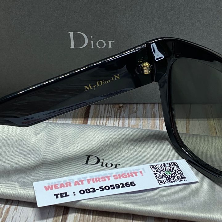 แว่น-dior-my-dior-3n-แว่นตากันแดด-ของแท้100-รับประกัน1ปี-รุ่น-edkha-logo-metalic-red-ฟ้า-christian-dior-made-in-italy