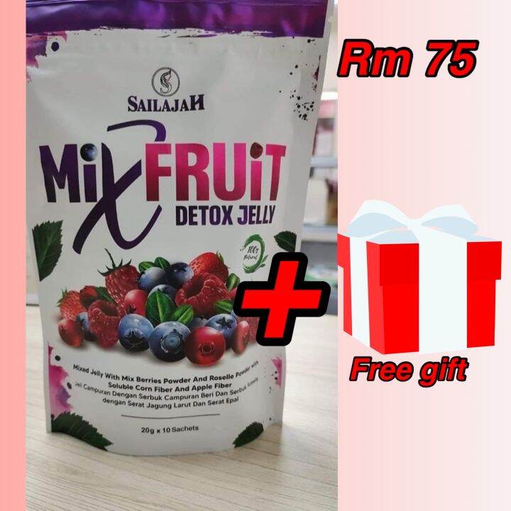 Sailajah Mix Fruit Detox Jelly with extra free gift 🎁 Lazada