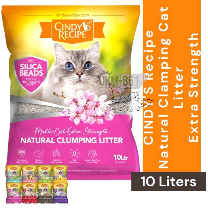 Cindy's Recipe Natural Clumping Bentonite Cat Kitten Litter CHERRY