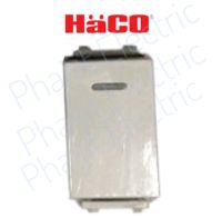 HACO PR-S121/L สวิทซ์ทางเดียว 1 ช่อง PR-S121/L Toggle Switch 1Way With Blue LED Haco รุ่น PR-S121/L สวิตช์ 1 ช่อง เปิดมีไฟสีแดง 10/100 16 แอมป์ 250 โวลต์