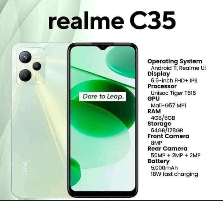 realme c35 specs processor