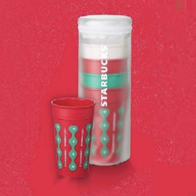 Starbucks Reusable Red Cup Set 12oz