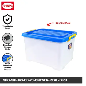 Jual Shinpo Box Container Plastik / Kotak Penyimpanan serbaguna cb 30 Liter  ,45 Liter, 60 Liter, dan 70 Liter