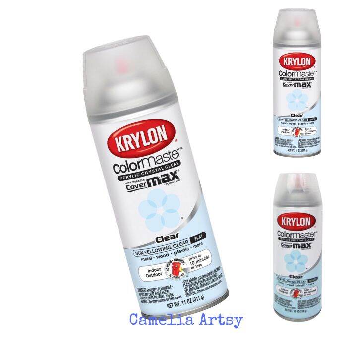 Krylon ColorMaster Acrylic Crystal Clear Spray 11oz🔥offer🔥 Lazada