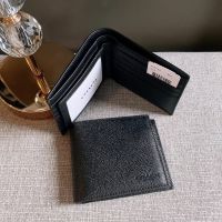 COACH COMPACT ID IN CROSSGRAIN LEATHER 
(COACH F59112)
BLACK