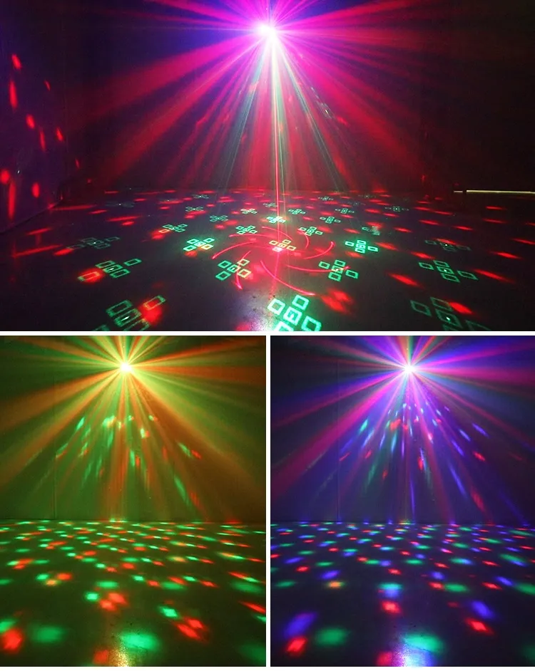 WUZSTAR New 7 Eyes Laser Discoteca Lamp RGBW Beam Projector Dj Lights Stage  Parti Laser Light for Night Club Party Lighting Xmas