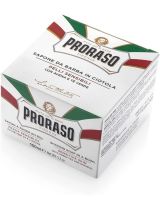 Proraso สบู่โกนหนวด  จากประเทศอิตาลี มีส่วนผสมของ ชาเขียวและสารสกัดจากข้าวโอ๊ต 150 Ml