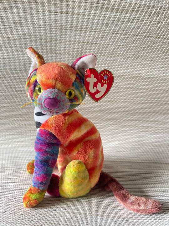 TY Beanie Babies Kaleidoscope Cat Plush Lazada PH