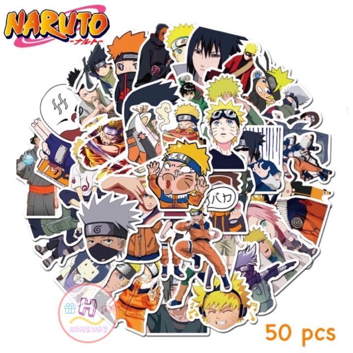 sticker-สติ๊กเกอร์-naruto-h-110-นารูโตะ-50ชิน-นินจา-นินจาจอมคาถา-คาคาชิ-อิทาจิ-ซาซึเกะ-นารุโตะ-ninja-โบรูโตะ-boruto-นิน-จา-อนิเมะ-มังงะ-ญี่ปุ่น-n-a-r-u-t-o