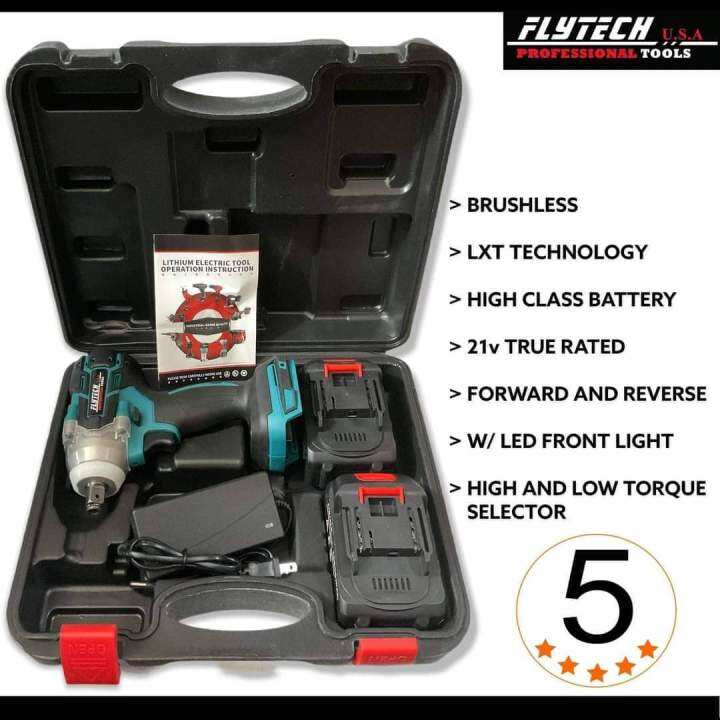 BRUSHLESS CORDLESS Impact Wrench with Battery Management System Lazada PH