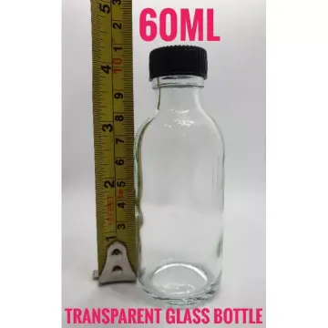 10 PCS Clear Glass Bottles with Lids Boston Round Sample Bottles for Juice  Ginger Shots Oils Whiskey Liquids Mini Travel Bottle