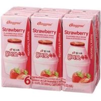 {{ยกแพ็ค}} ???นมเกาหลีสุดฮิต บิงกือเร Binggrae Milk UHT 200 ML(1 Pack = 6 กล่อง) รส สตรอเบอร์รี่??