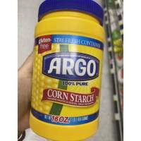 แป้งข้าวโพด 100% กลูเตนฟรี  Corn Starch ( Argo Brand ) ขนาด 454 กรัม คอร์น สตาร์ท