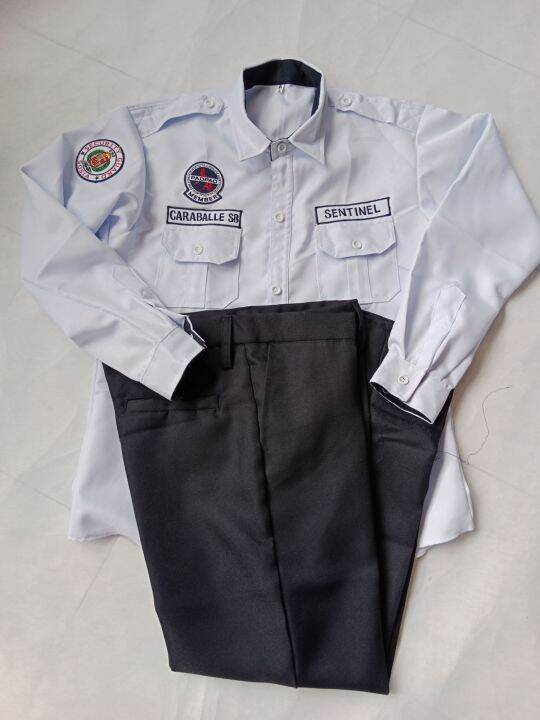 Security Guard Set Uniform With Patches 