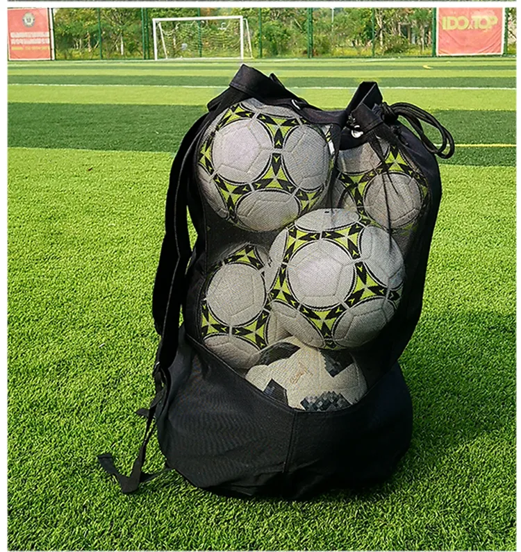 Large Capacity Football Basketball Soccer Ball Net Bags with