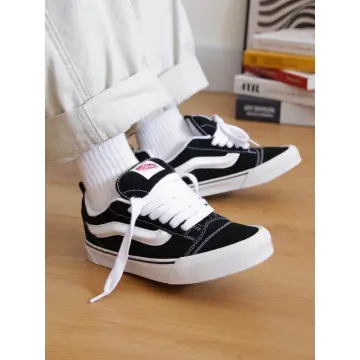 New Vans Knu Skool Black/True White Sneakers Low-Top Shoes 2023