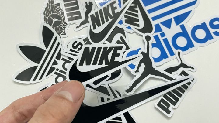Sticker Hình Dán Trang Trí Logo Adidas, Nike, Puma, Jordan, Dán Laptop, Dán  Nón Bảo Hiểm | Lazada.Vn